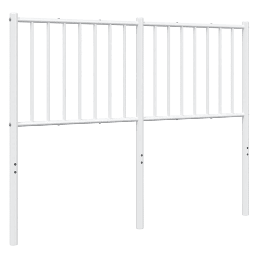 vidaXL Cabeceira de cama 120 cm metal branco vidaXL Cabeceira de cama 120 cm metal branco