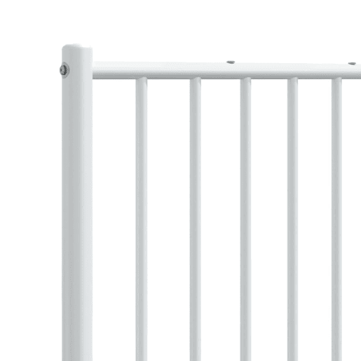 vidaXL Cabeceira de cama 120 cm metal branco vidaXL Cabeceira de cama 120 cm metal branco