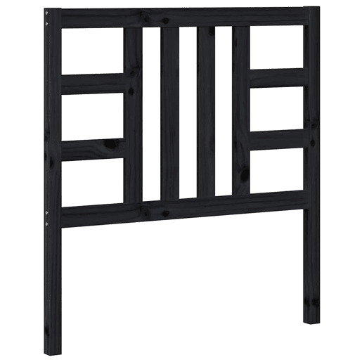 vidaXL Cabeceira de cama 96x4x100 cm pinho maciço preto vidaXL Cabeceira de cama 96x4x100 cm pinho maciço preto