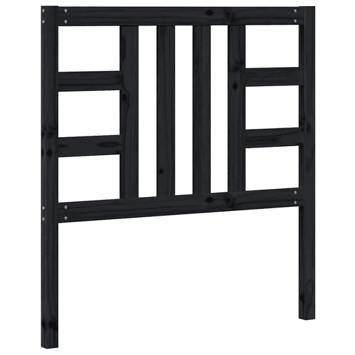 vidaXL Cabeceira de cama 96x4x100 cm pinho maciço preto vidaXL Cabeceira de cama 96x4x100 cm pinho maciço preto