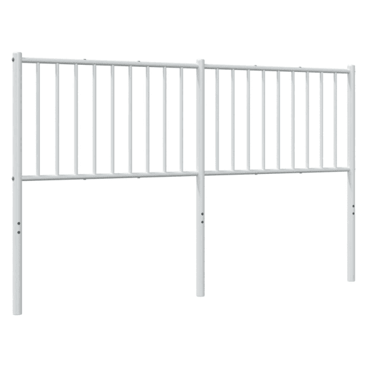 vidaXL Cabeceira de cama 160 cm metal branco vidaXL Cabeceira de cama 160 cm metal branco