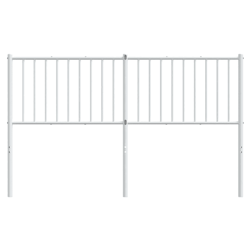 vidaXL Cabeceira de cama 160 cm metal branco vidaXL Cabeceira de cama 160 cm metal branco