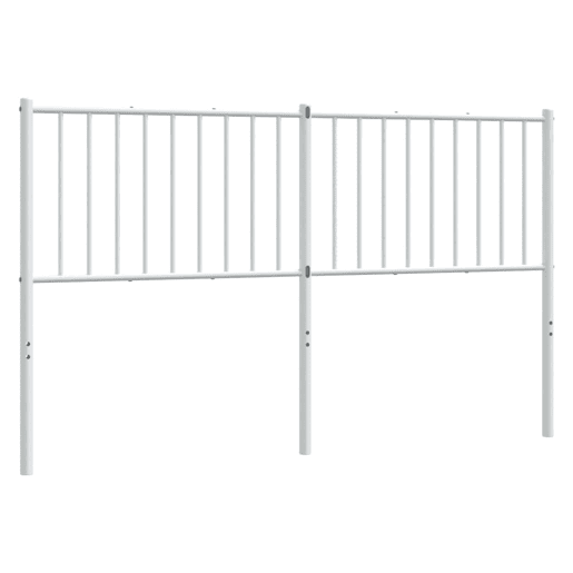 vidaXL Cabeceira de cama 160 cm metal branco vidaXL Cabeceira de cama 160 cm metal branco