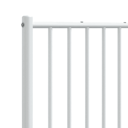vidaXL Cabeceira de cama 160 cm metal branco vidaXL Cabeceira de cama 160 cm metal branco