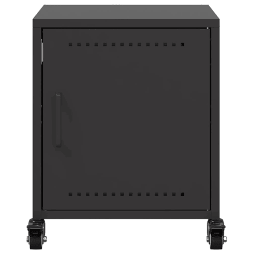vidaXL Mesas de cabeceira 2 pcs 36x39x43,5 cm aço preto vidaXL Mesas de cabeceira 2 pcs 36x39x43,5 cm aço preto