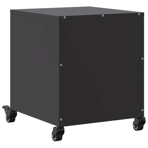 vidaXL Mesas de cabeceira 2 pcs 36x39x43,5 cm aço preto vidaXL Mesas de cabeceira 2 pcs 36x39x43,5 cm aço preto