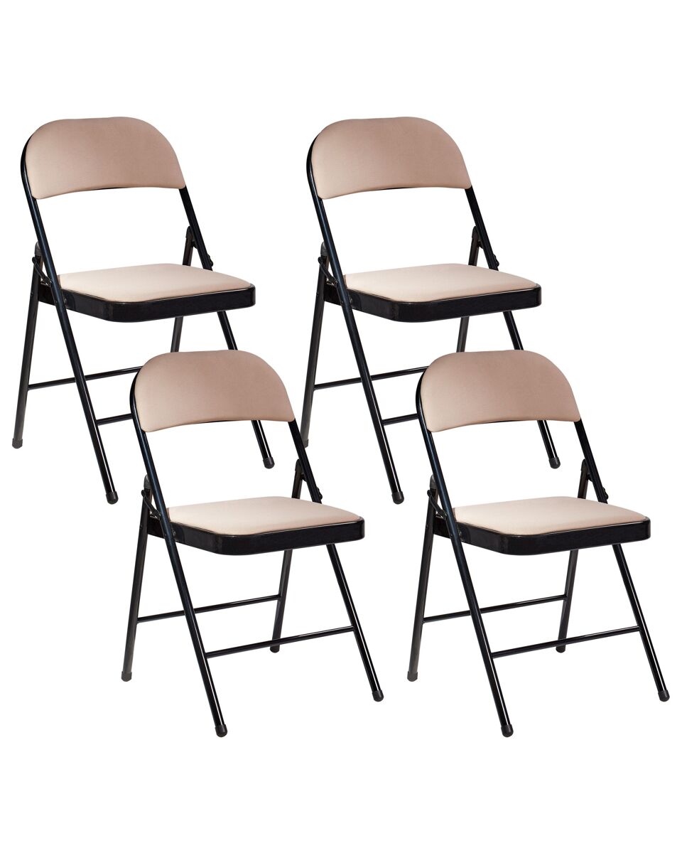 Beliani Silla de comedor SPARKS Beige