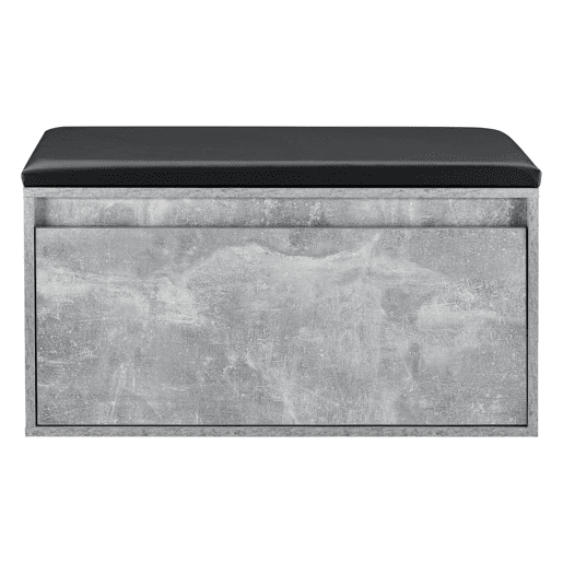 Bancada para sapateira Degerfors com gaveta 80x39x45 cm - Efeito betãopreto en.casa