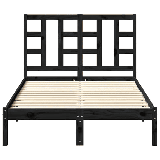 vidaXL Cabeceira de cama 206x4x100 cm pinho maciço cinzento