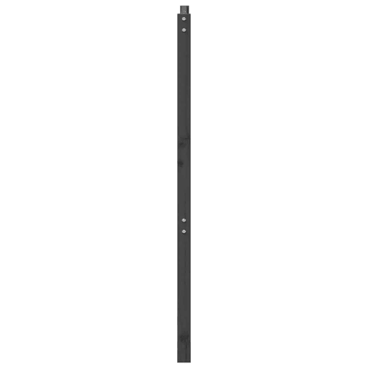 vidaXL Cabeceira de cama 206x4x100 cm pinho maciço cinzento