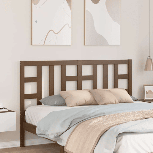 vidaXL Cabeceira de cama 166x4x100 cm pinho maciço castanho mel vidaXL Cabeceira de cama 166x4x100 cm pinho maciço castanho mel