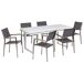 Beliani Conjunto de comedor VALCANETTO/GROSSETO Beliani Conjunto de comedor VALCANETTO/GROSSETO Blanco