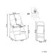 Beliani Silla de comedor SPARKS Beliani Silla de comedor SPARKS Azul