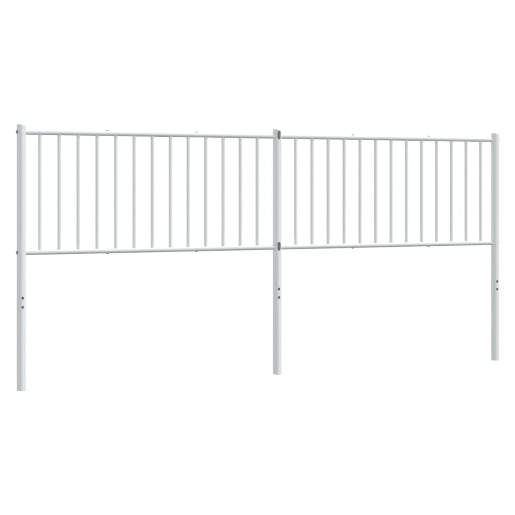 Vidaxl cabecero de metal blanco 200 cm