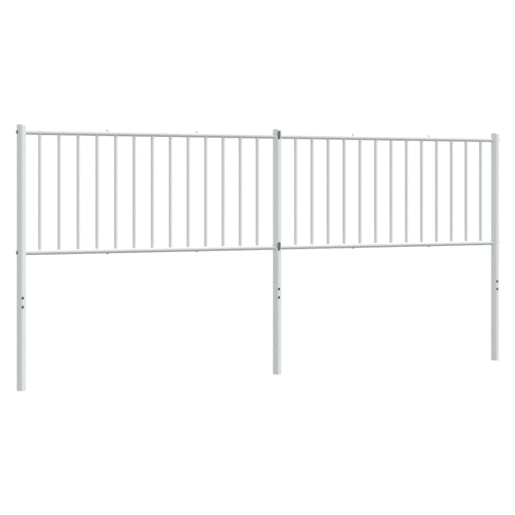 vidaXL Cabeceira de cama 200 cm metal branco