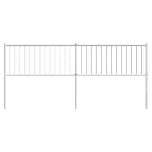 vidaXL Cabeceira de cama 200 cm metal branco