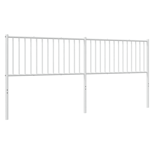 vidaXL Cabeceira de cama 200 cm metal branco