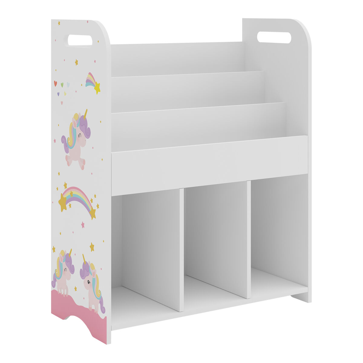 Estantería Infantil Røyrvik aglomerado - Motivo de unicornio
