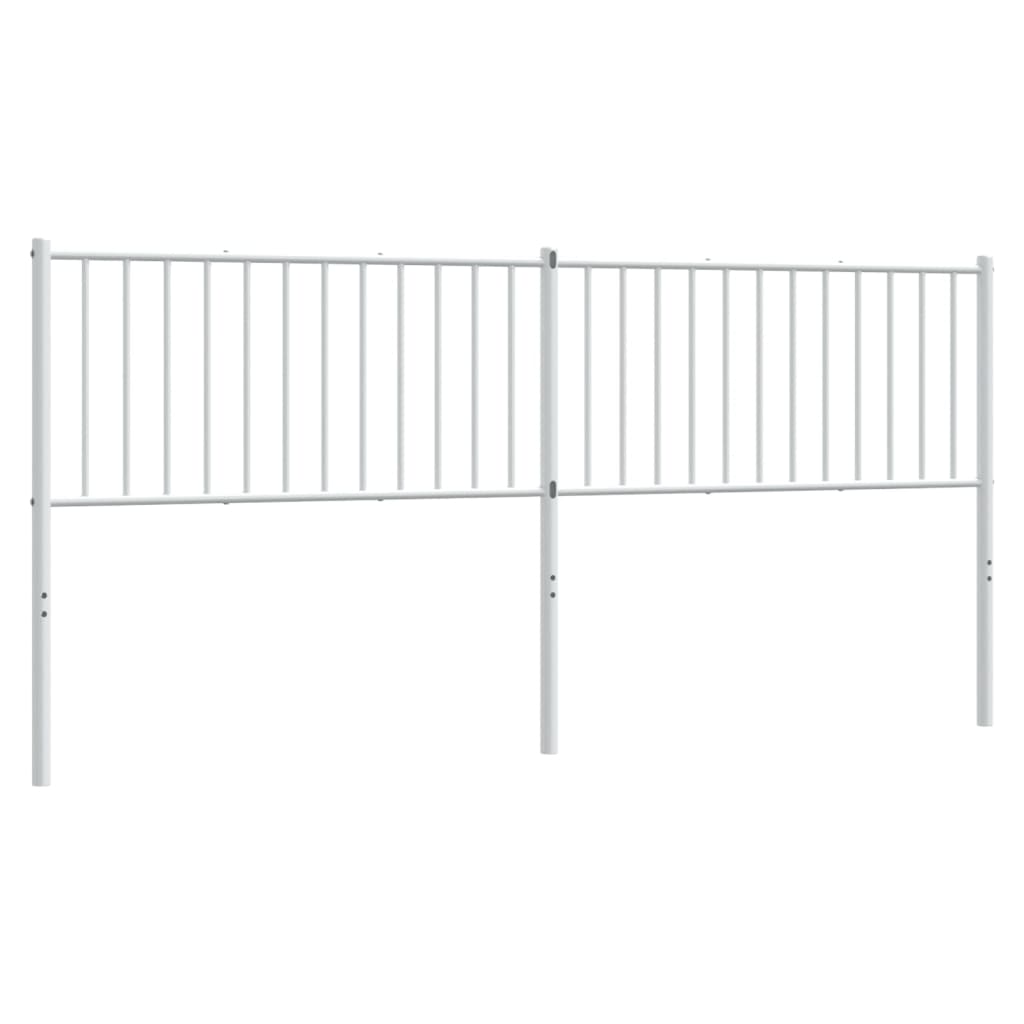 Vidaxl cabecero de metal blanco 193 cm