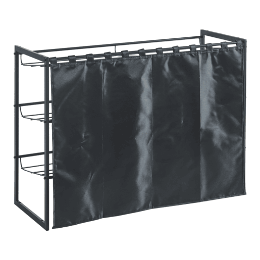 Sapateira Sel com cortina - Preto en.casa