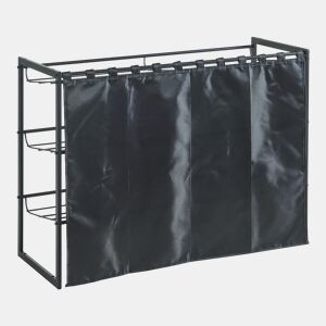 Sapateira Sel com cortina - Preto en.casa