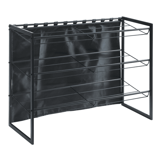Sapateira Sel com cortina - Preto en.casa