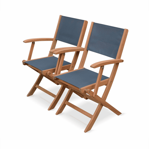 Mesa de madeira extensível para jardim, 10 cadeiras, Almeria, Madeira, 300x110x75 cm