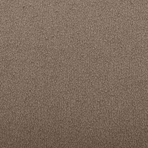 Banco e pufe em tecido em forma de seixo, Tao, Cinza bege, 60x44x40 cm