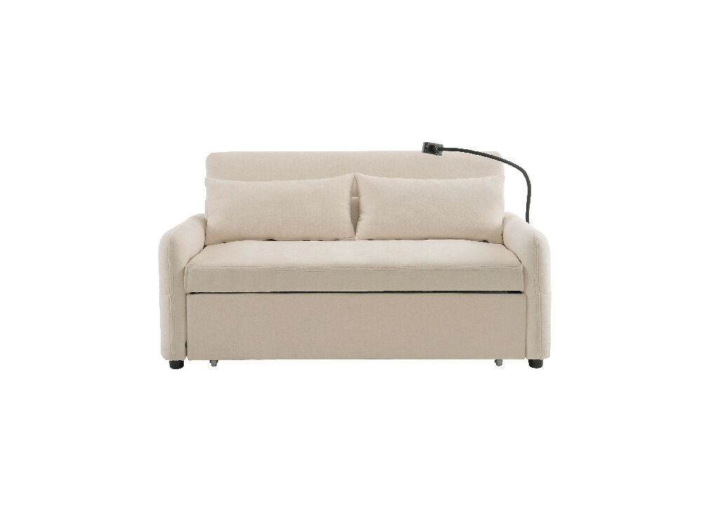 Sofá cama 2 plazas plegable de chenille