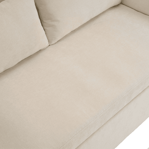 Sofá cama 2 lugares dobrável de chenille,bege