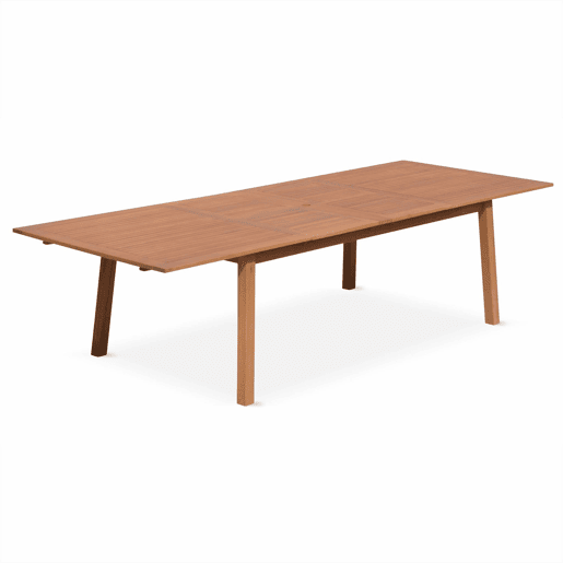 Mesa de jardim de madeira com capacidade para 12 pessoas, Almeria 300cm, Madeira, 240x100x75 cm