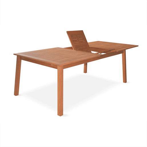 Mesa de jardim de madeira com capacidade para 12 pessoas, Almeria 300cm, Madeira, 240x100x75 cm