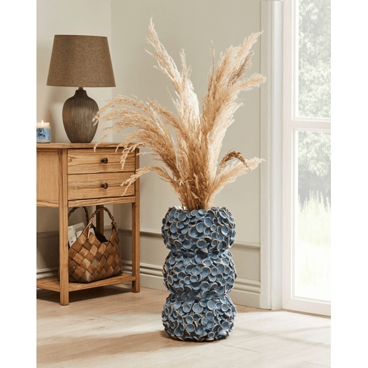 Jarro de flores MUZAKI Cerâmica 52 cm Azul