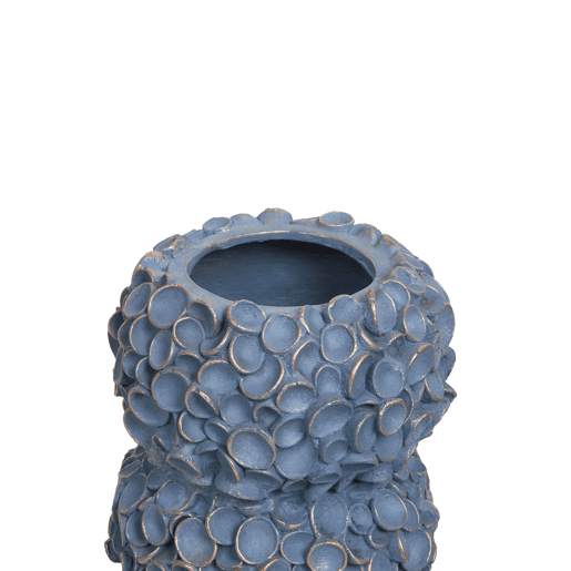 Jarro de flores MUZAKI Cerâmica 52 cm Azul