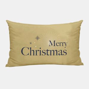 Capa de travesseiro Harry Potter Merry Christmas Dourado 30 x 50 cm