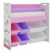 Estantería Infantil Rødøy con cajas - Motivo de unicornio Estantería Infantil Rødøy con cajas - Motivo de unicornio Multicolor