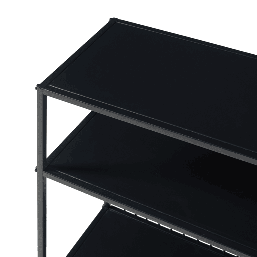 Consola Beesel 4 níveis metal 66x60x20cm - Preto en.casa