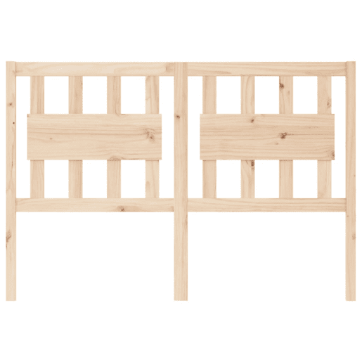vidaXL Cabeceira de cama 140,5x4x100 cm pinho maciço