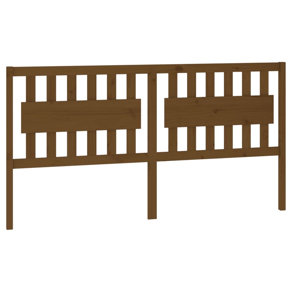 Vidaxl cabecero de cama madera maciza pino marrón miel 185,5x4x100 cm