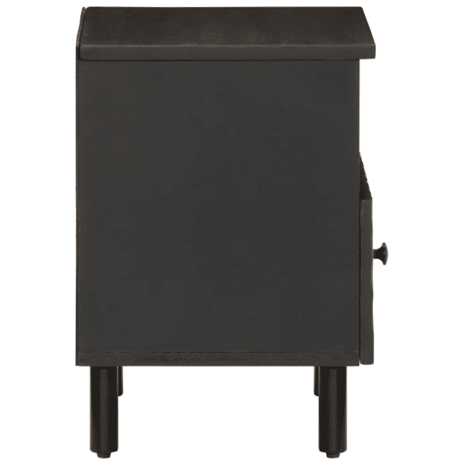 vidaXL Mesas de cabeceira 2 pcs 40x33x46 cm mangueira maciça preto vidaXL Mesas de cabeceira 2 pcs 40x33x46 cm mangueira maciça preto