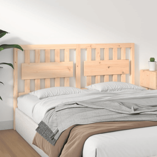 vidaXL Cabeceira de cama 165,5x4x100 cm madeira de pinho maciça