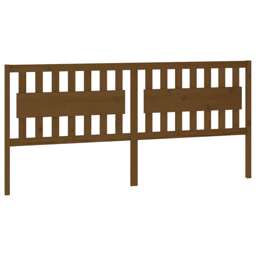 vidaXL Cabeceira de cama 205,5x4x100 cm pinho maciço castanho mel vidaXL Cabeceira de cama 205,5x4x100 cm pinho maciço castanho mel