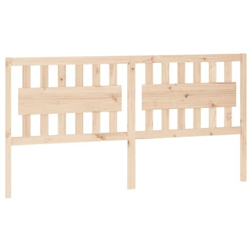 vidaXL Cabeceira de cama 185,5x4x100 cm madeira de pinho maciça