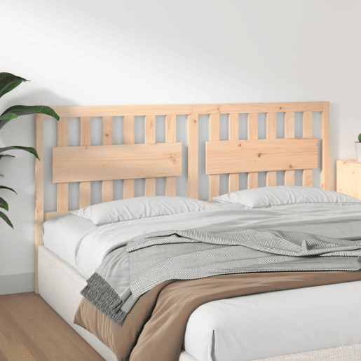 vidaXL Cabeceira de cama 185,5x4x100 cm madeira de pinho maciça