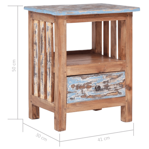 vidaXL Mesa de cabeceira 41x30x50 cm madeira de mogno maciça vidaXL Mesa de cabeceira 41x30x50 cm madeira de mogno maciça