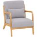 Butaca de Salón Terciopelo Sintético, Madera de Caucho HOMCOM Butaca de Salón Terciopelo Sintético, Madera de Caucho HOMCOM Gris