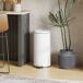 Cubo de Basura Metal, PP HOMCOM Cubo de Basura Metal, PP HOMCOM Crudo