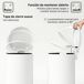 Cubo de Basura Metal, PP HOMCOM Cubo de Basura Metal, PP HOMCOM Crudo