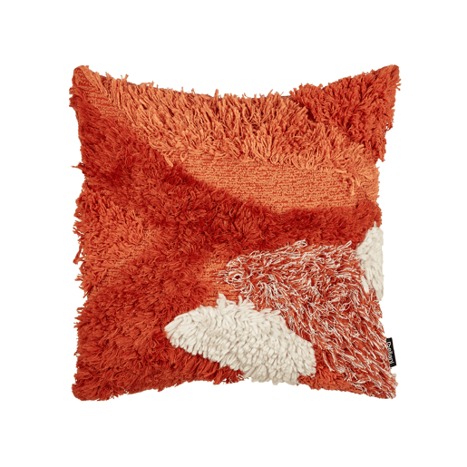 Conjunto de 2 almofadas decorativas SAGENIA Algodão 45 x 45 cm Laranja Padrão abstracto