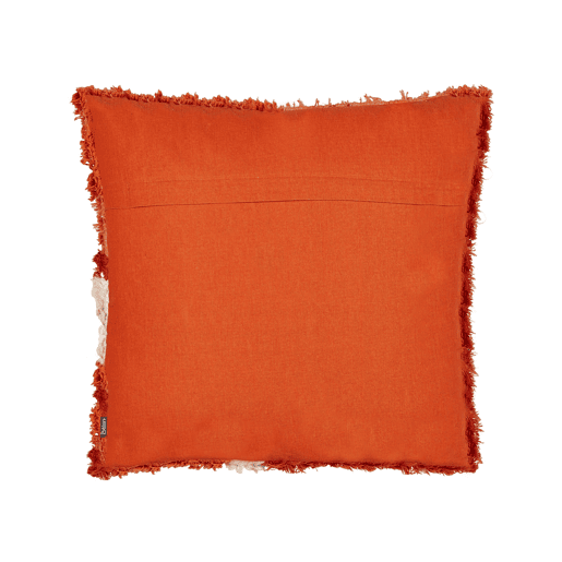 Conjunto de 2 almofadas decorativas SAGENIA Algodão 45 x 45 cm Laranja Padrão abstracto